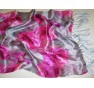 Silk scarf 2 layered - made of two layers of silk